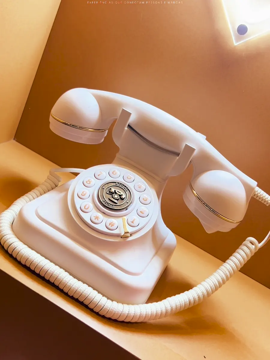 Telefone retrô do Áudio Guestbook
