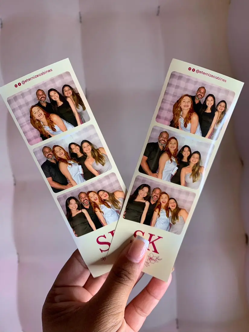 Tirinhas de fotos impressas